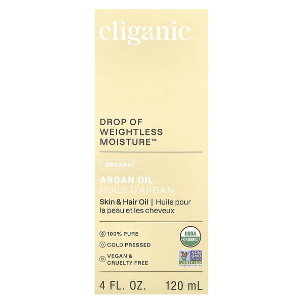 Cliganic Drop of Weightless Moisture™ Organic Argan Oil 4 fl oz (120 ml)