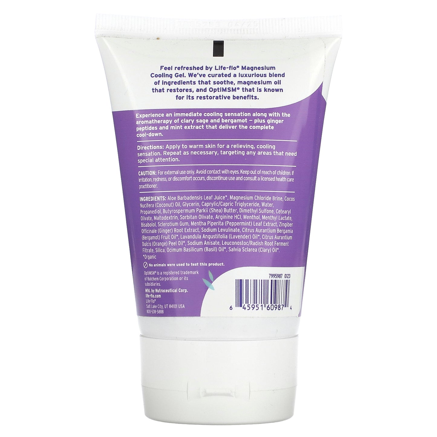 Life-flo Magnesium Cooling Gel Sage & Mint 3.4 fl oz (100 ml)