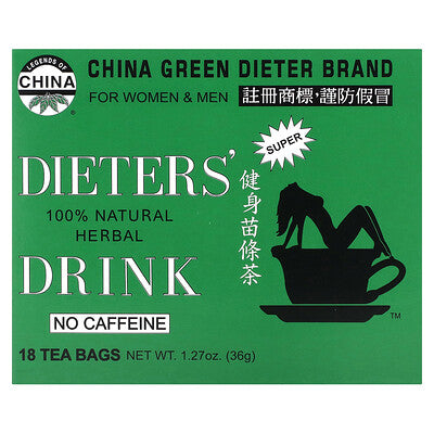 Uncle Lee's Tea, Dieters' 100% Natural Herbal Drink, No Caffeine, 12 Tea Bags, 0.85 oz (24 g)