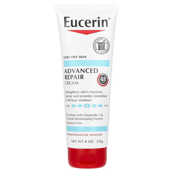 Eucerin Advanced Repair Hand Cream Very Dry Skin Fragrance Free 2.7 oz (78 g)