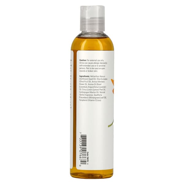 NOW Foods Solutions Arnica Soothing Massage Oil 8 fl oz (237 ml)