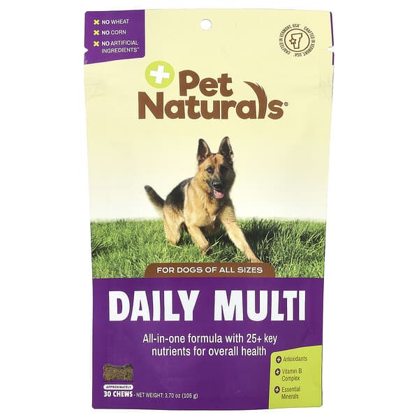 Pet Naturals Daily Multi For Dogs All Sizes 30 Chews 3.7 oz (105 g)