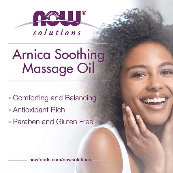 NOW Foods Solutions Arnica Soothing Massage Oil 8 fl oz (237 ml)