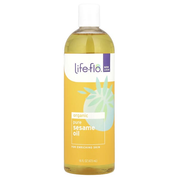 Life-flo Organic Pure Sesame Oil 16 fl oz (473 ml)
