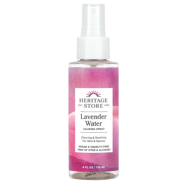 Heritage Store Lavender Water Calming Mist 8 fl oz (237 ml)