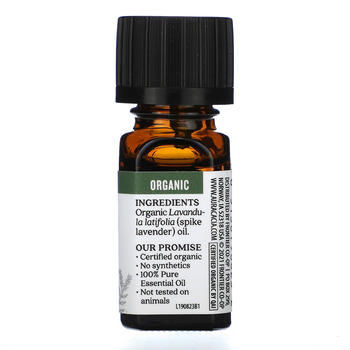 Aura Cacia Pure Essential Oil Organic Spike Lavender 0.25 fl oz (7.4 ml)