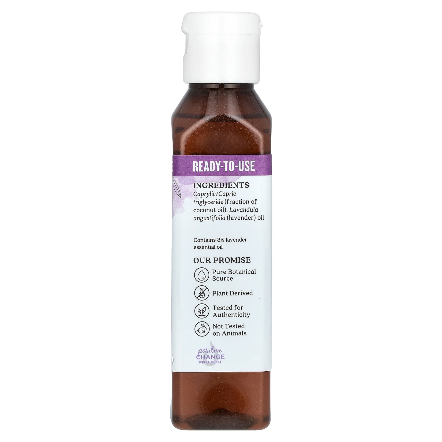 Aura Cacia Pure Essential Oil in Fractionated Coconut Oil Lavender 4 fl oz (118 ml)