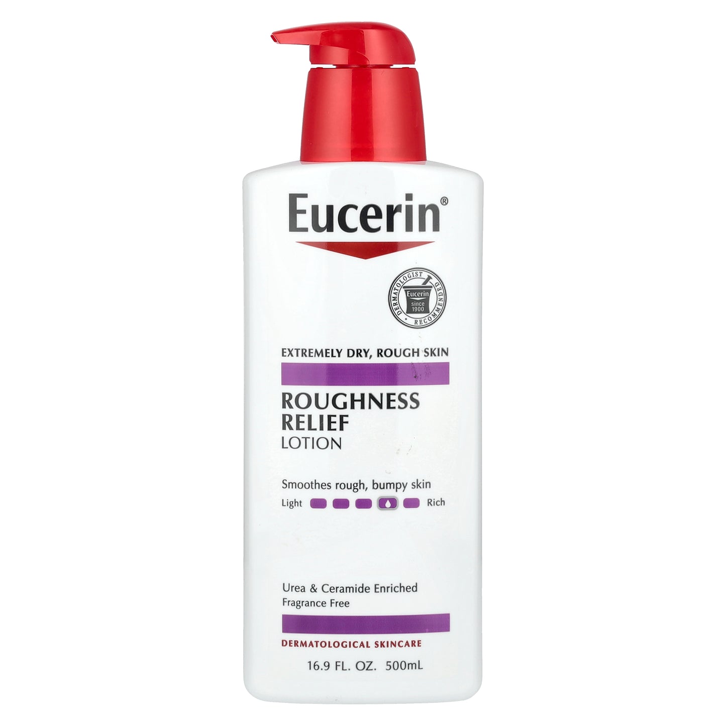 Eucerin Roughness Relief Lotion Fragrance Free 16.9 fl oz (500 ml)