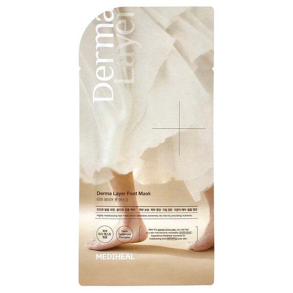 MEDIHEAL Derma Layer Foot Mask 0.6 fl oz (18 ml)