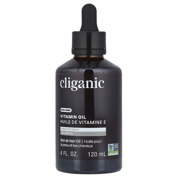 Cliganic Vitamin E Oil 120000 IU 4 fl oz (120 ml)