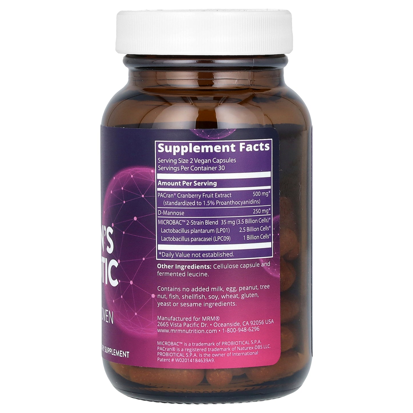 MRM Nutrition Women's Probiotic 60 Vegan Capsules