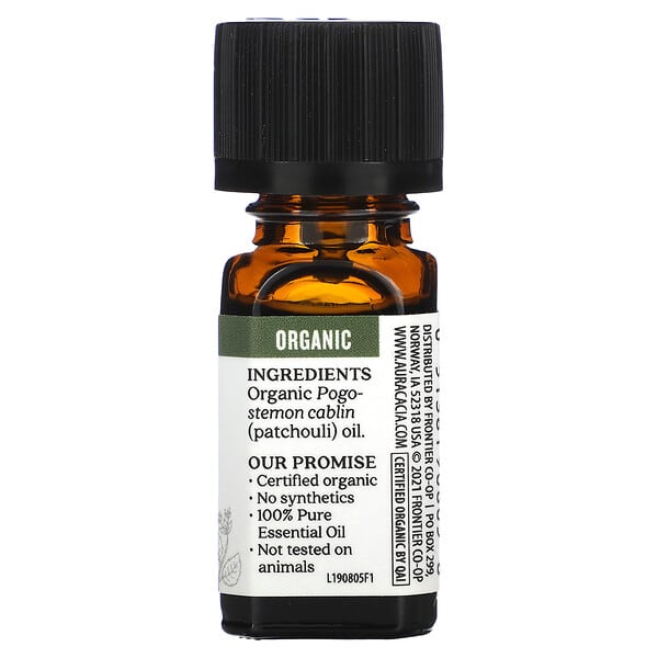 Aura Cacia Pure Essential Oil Organic Patchouli 0.25 fl oz (7.4 ml)