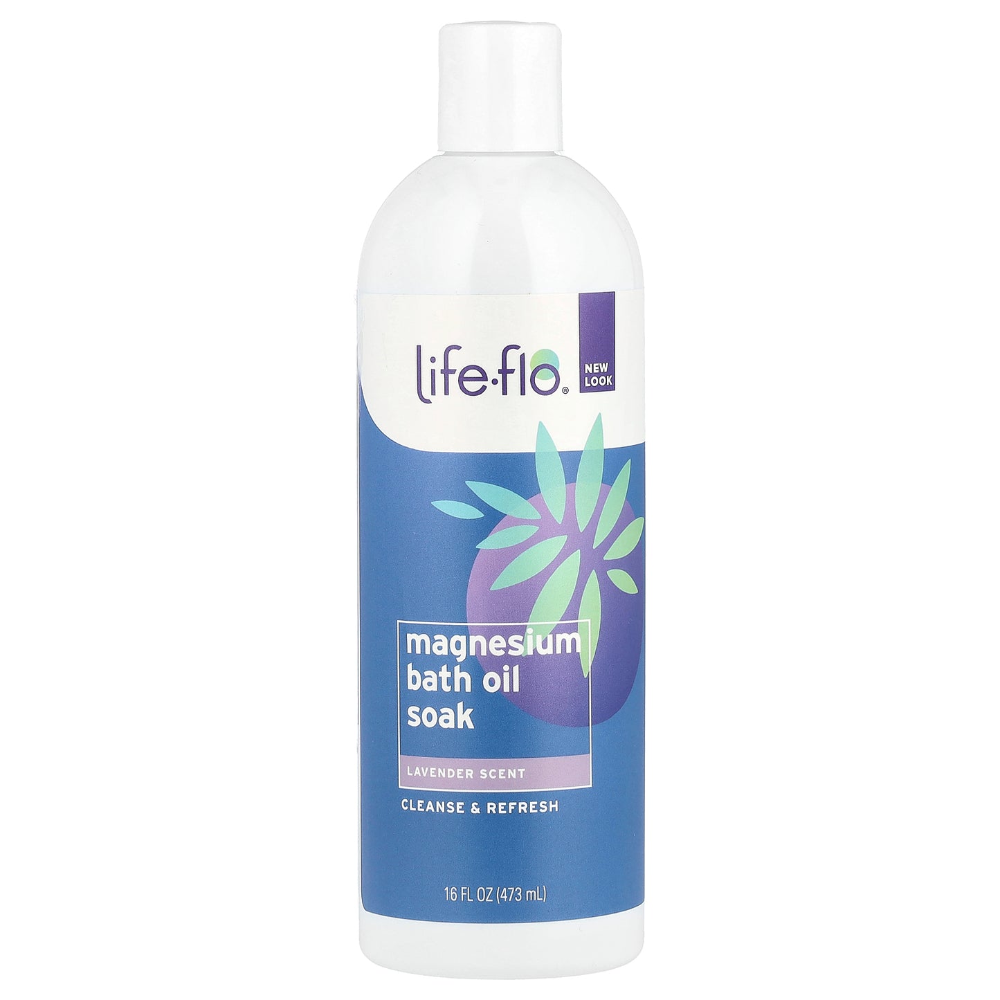 Life-flo Magnesium Bath Oil Soak Lavender 16 fl oz (473 ml)