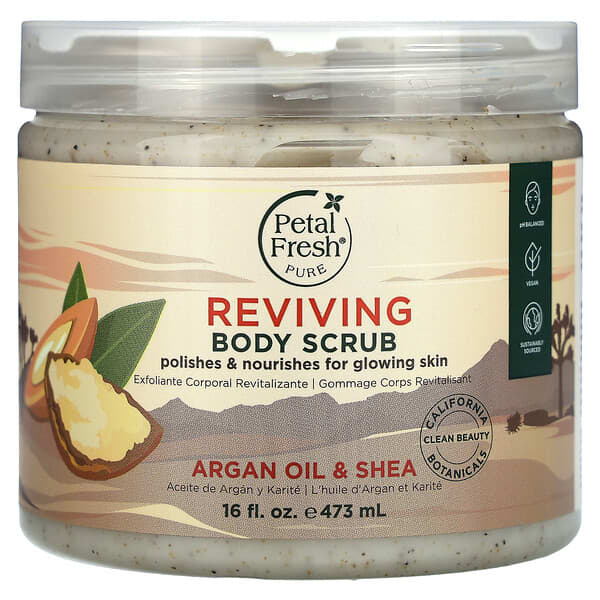 Petal Fresh Pure Reviving Body Scrub Argan Oil & Shea 16 fl oz (473 ml)