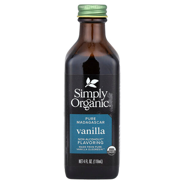 Simply Organic Pure Madagascar Vanilla Non-Alcoholic Flavoring 2 fl oz (59 ml)