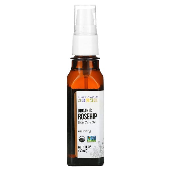Aura Cacia Organic Skin Care Oil Rosehip 1 fl oz (30 ml)