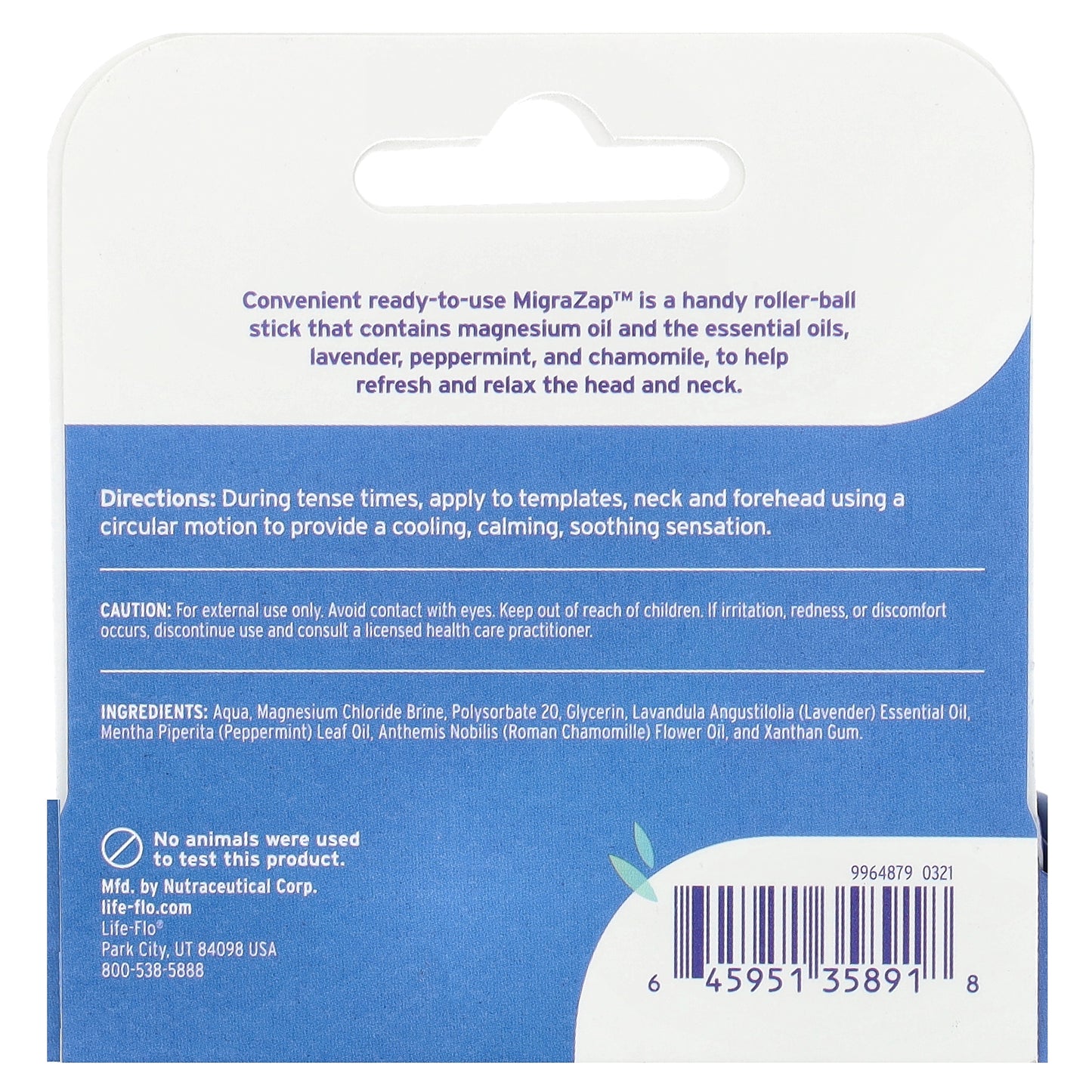 Life-flo Migrazap™ Magnesium Roll-On 0.24 fl oz (7 ml)