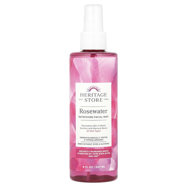 Heritage Store Rosewater Refreshing Facial Mist 8 fl oz (237 ml)