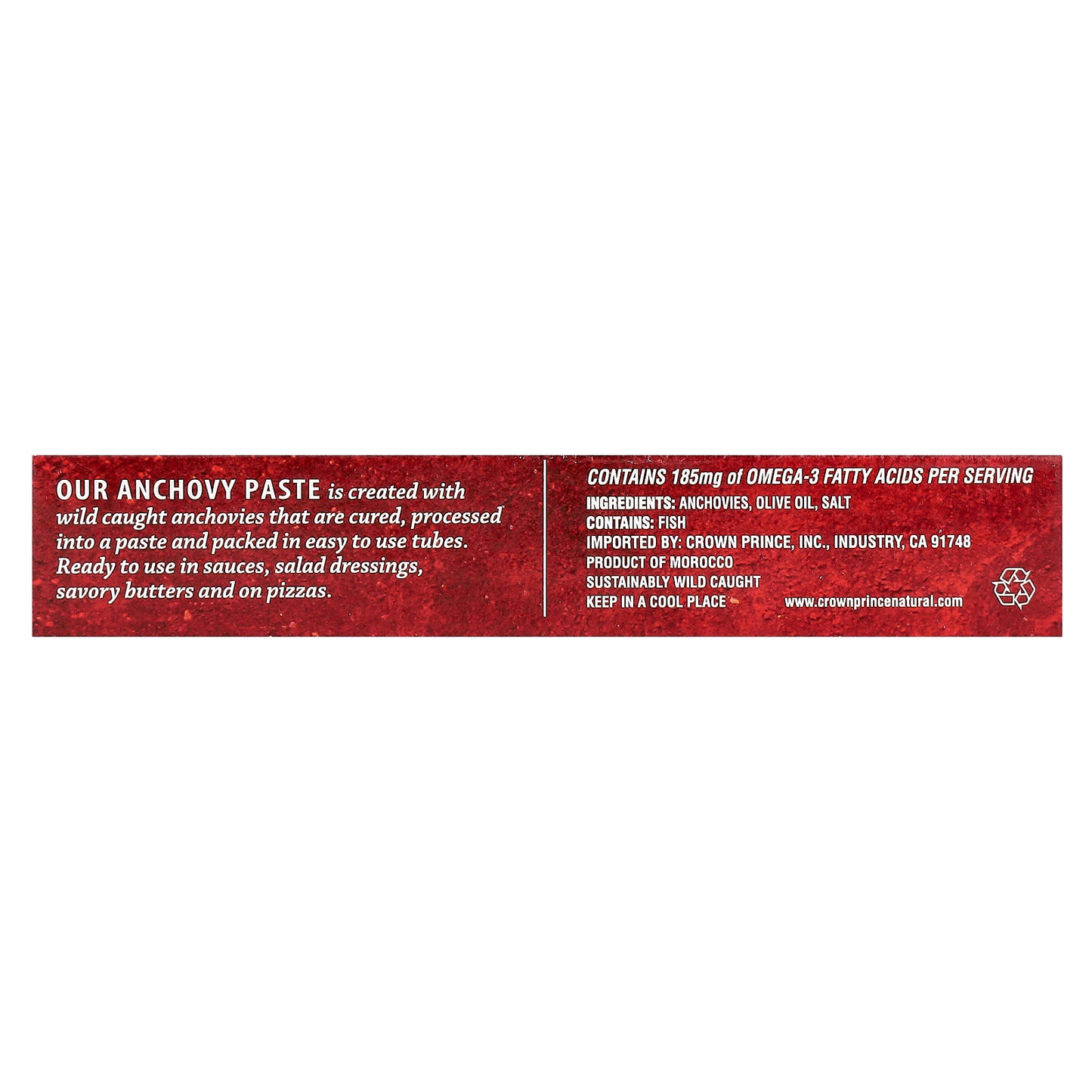 Crown Prince Natural Anchovy Paste 1.75 oz (50 g)