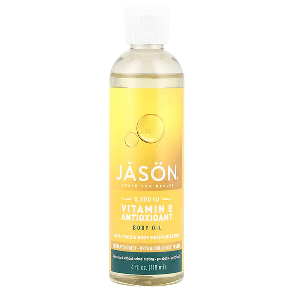 Jason Natural Vitamin E Antioxidant Body Oil 5000 IU 4 fl oz (118 ml)