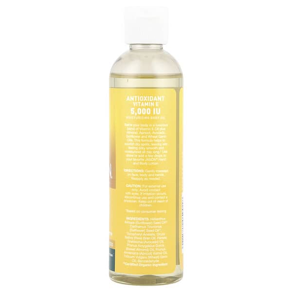 Jason Natural Vitamin E Antioxidant Body Oil 5000 IU 4 fl oz (118 ml)