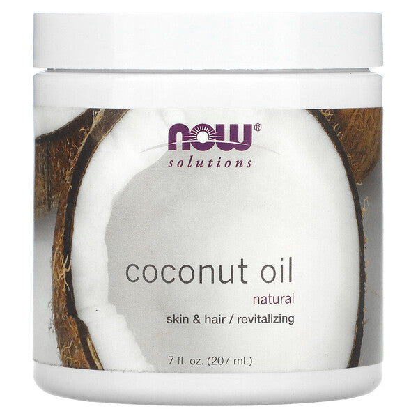 NOW Foods Solutions Coconut Oil Natural 3 fl oz (89 ml)