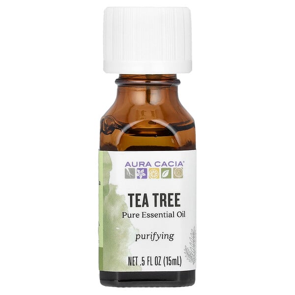 Aura Cacia Pure Essential Oil Organic Tea Tree 0.25 fl oz (7.4 ml)