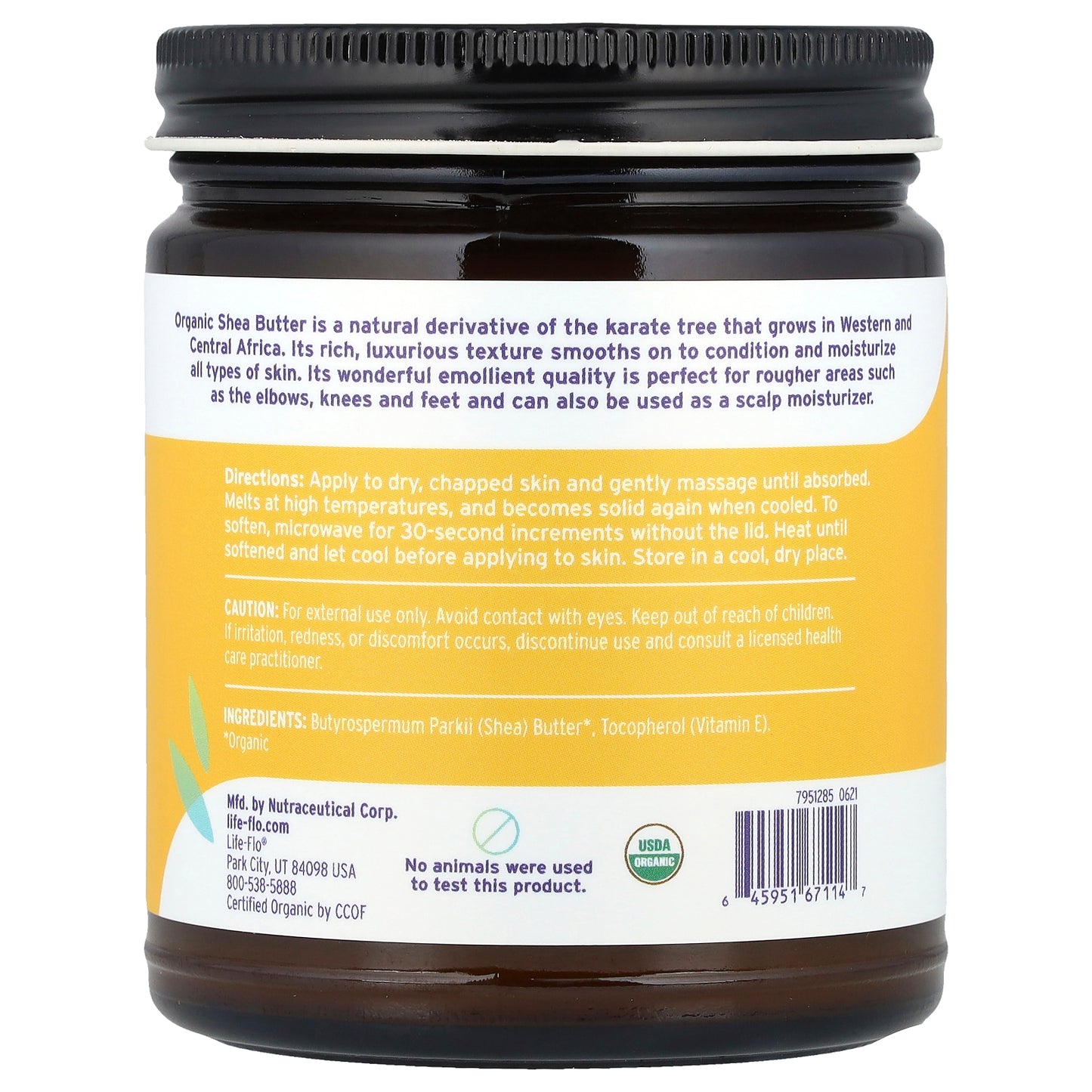 Life-flo Organic Pure Shea Butter 9 fl oz (266 ml)