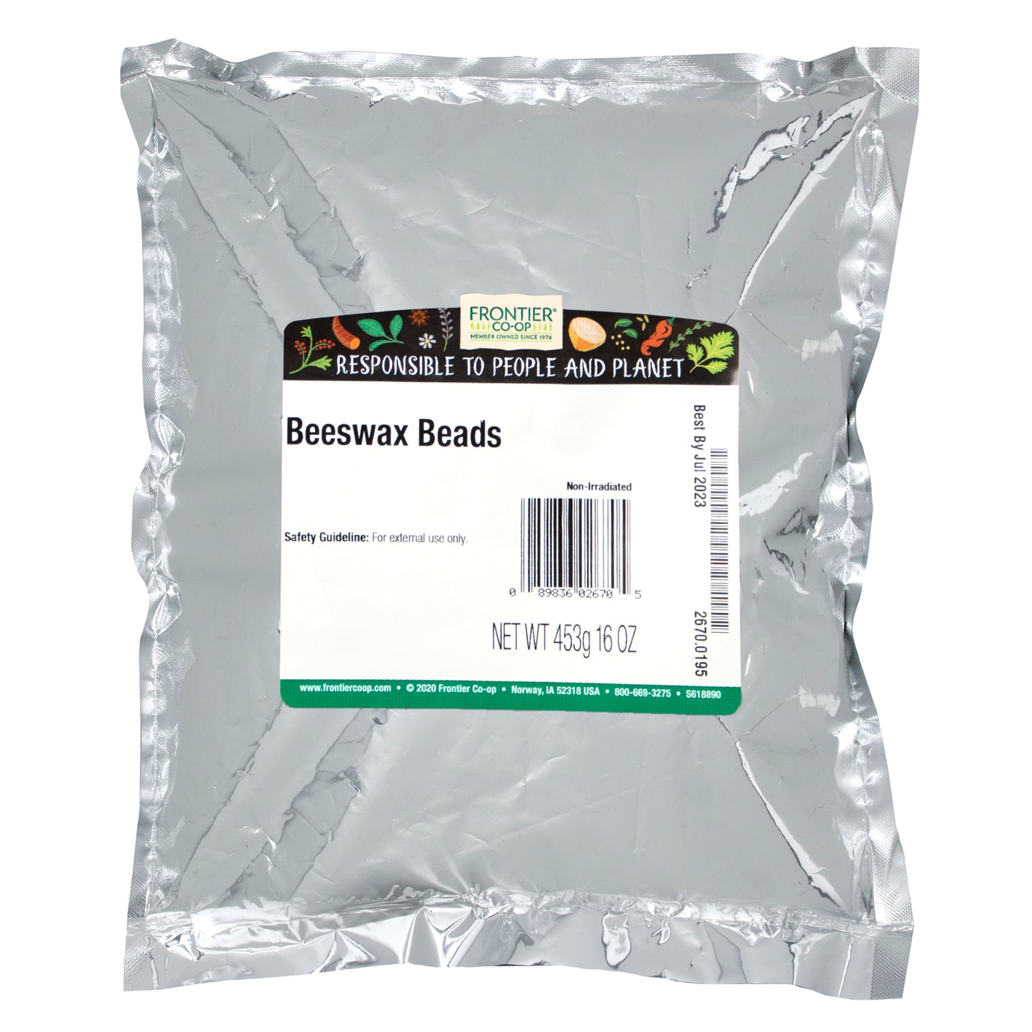 Frontier Co-op Beeswax Beads 16 oz (453 g)