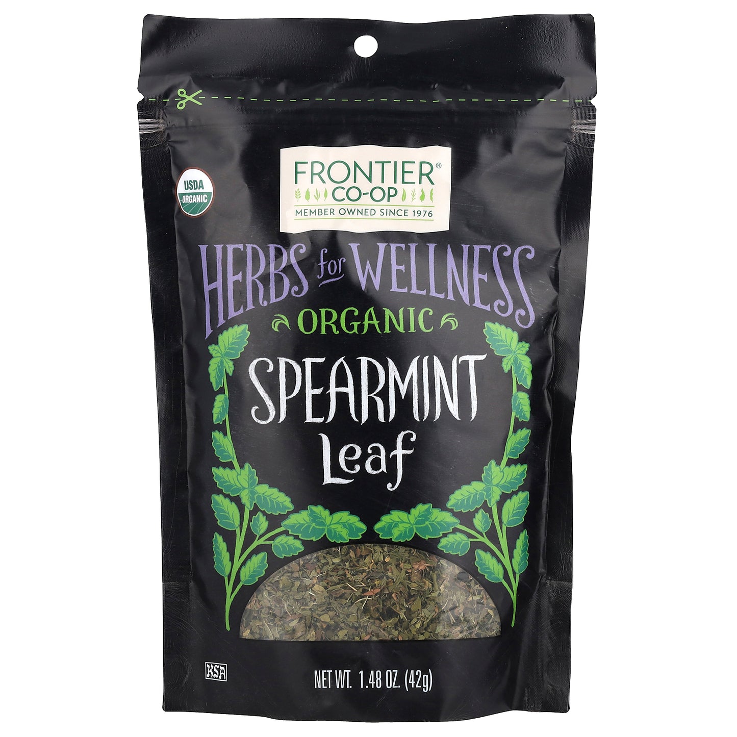 Frontier Co-op Organic Spearmint Leaf 1.48 oz (42 g)