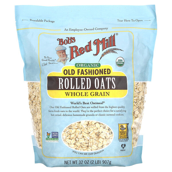 Bob's Red Mill Organic Old Fashioned Rolled Oats Whole Grain 32 oz (907 g)