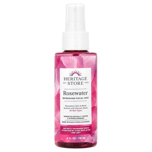 Heritage Store Rosewater Refreshing Facial Mist 8 fl oz (237 ml)