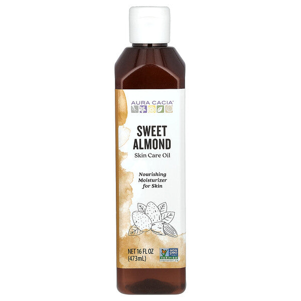 Aura Cacia Skin Care Oil Sweet Almond 16 fl oz (473 ml)