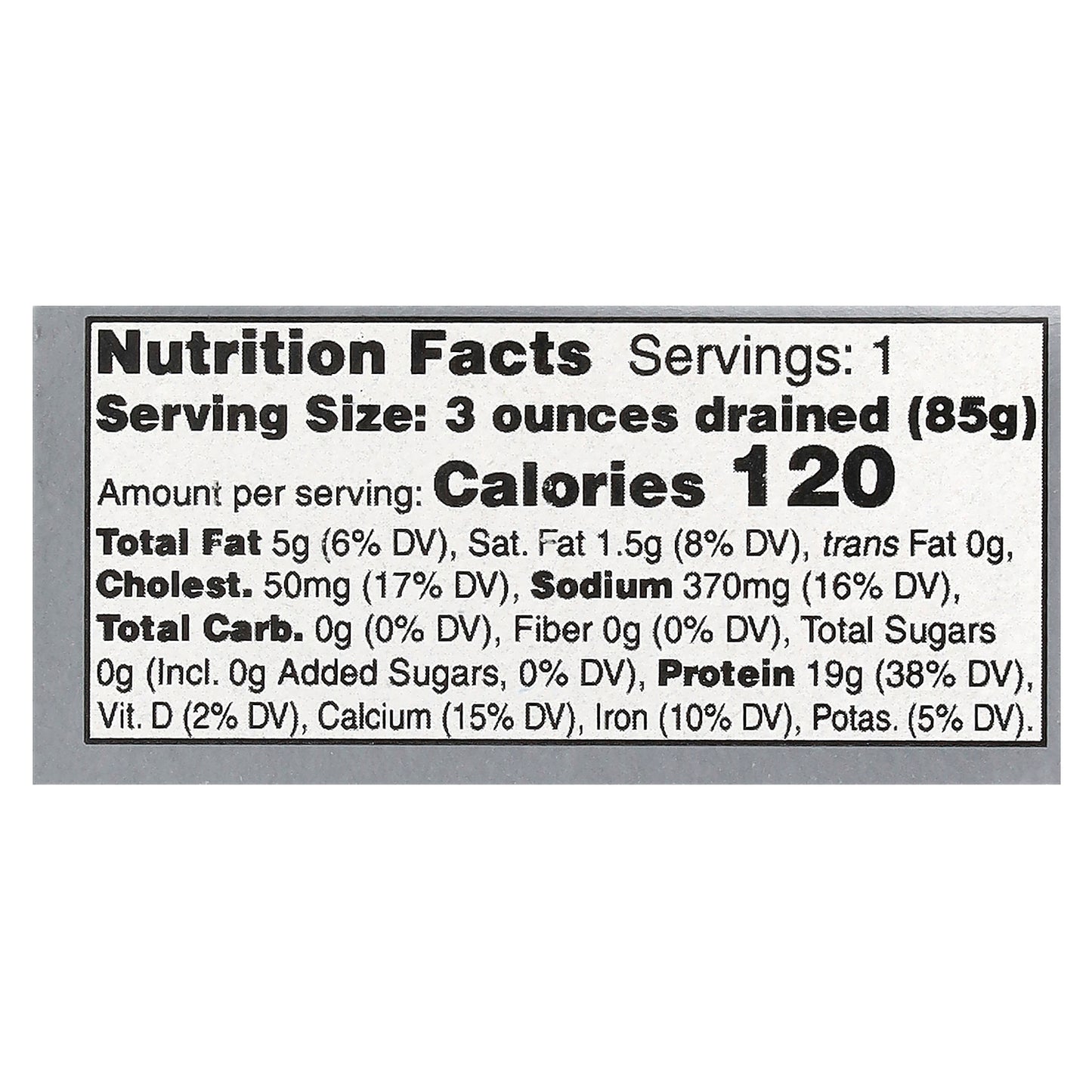 Wild Planet Wild White Anchovies In Water with Sea Salt 4.4 oz (125 g)