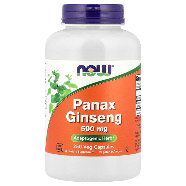 NOW Foods Panax Ginseng 500 mg 100 Veg Capsules