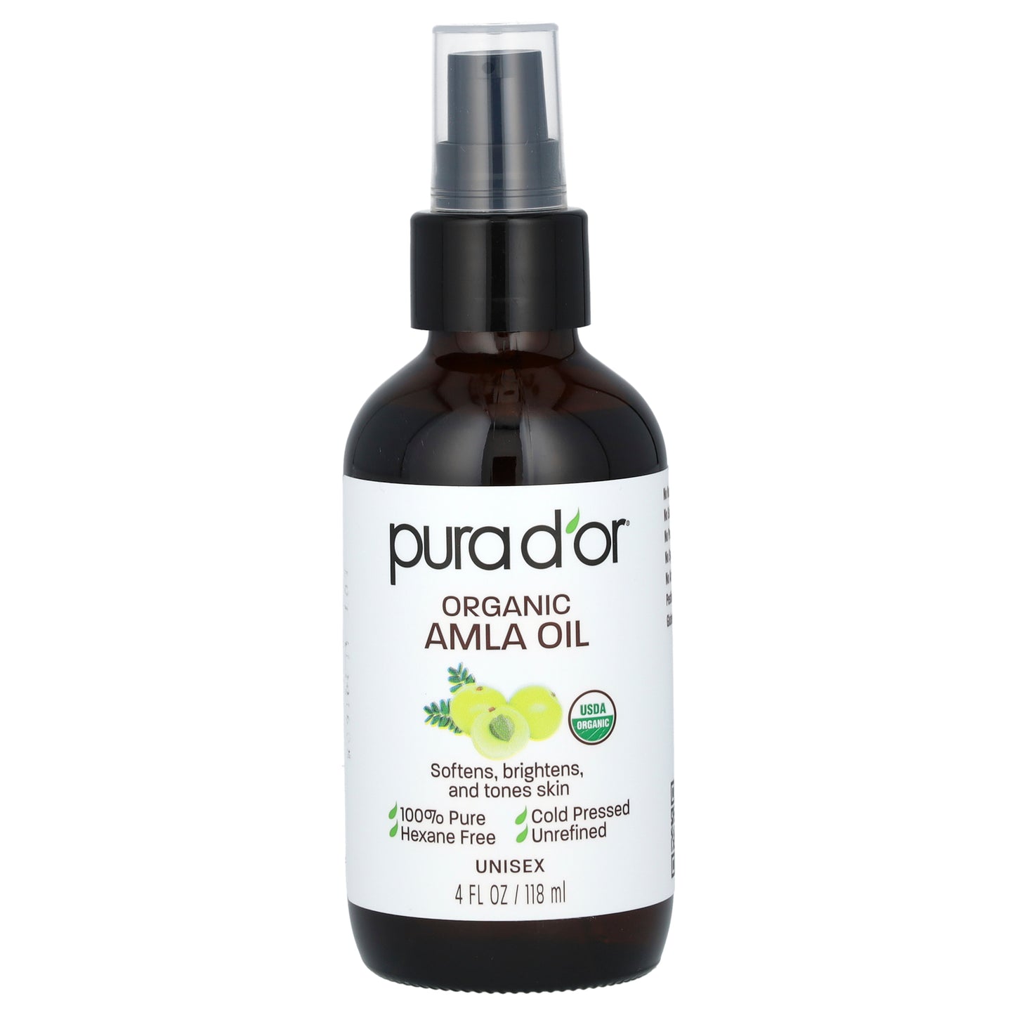 Pura D'or Organic Amla Oil 4 fl oz (118 ml)