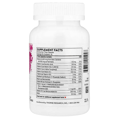 Thorne Basic Prenatal 90 Capsules