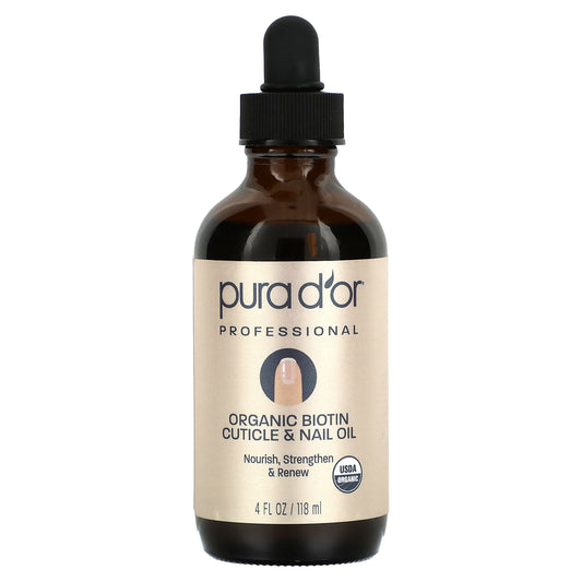 Pura D'or Professional Organic Biotin Cuticle & Nail Oil 4 fl oz (118 ml)