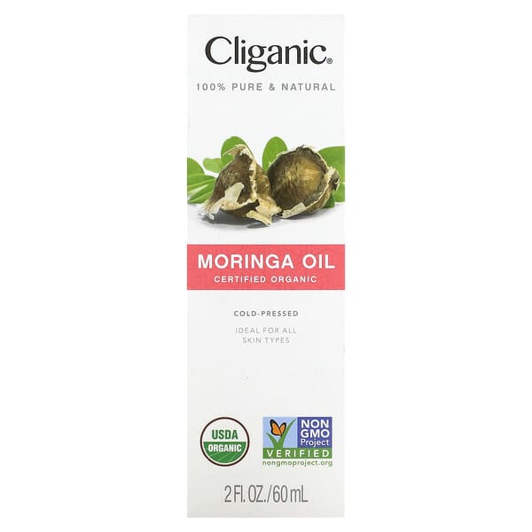 Cliganic 100% Pure & Natural Moringa Oil 2 fl oz (60 ml)