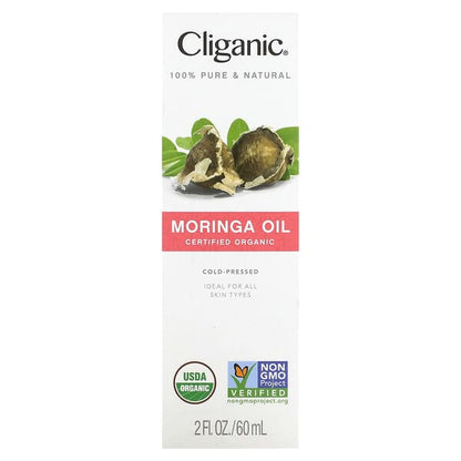 Cliganic 100% Pure & Natural Moringa Oil 2 fl oz (60 ml)