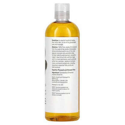 NOW Foods Solutions Jojoba Oil 16 fl oz (473 ml)