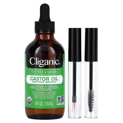 Cliganic Organic Castor Oil 2 fl oz (60 ml)