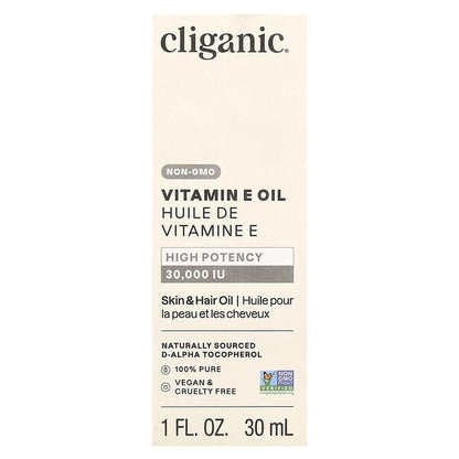 Cliganic Vitamin E Oil 1 fl oz (30 ml)