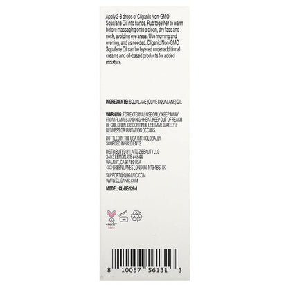 Cliganic 100% Pure & Natural Squalane Oil 1 fl oz (30 ml)