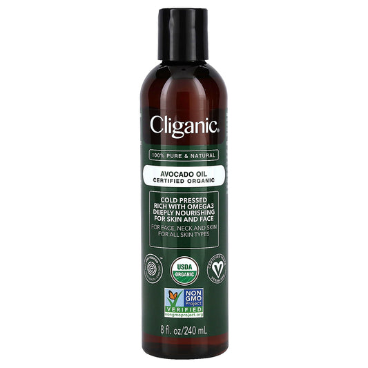 Cliganic Organic Avocado Oil 8 fl oz (240 ml)