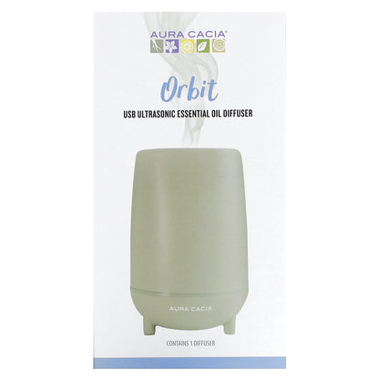 Aura Cacia Orbit USB Ultrasonic Essential Oil Diffuser 1 Count
