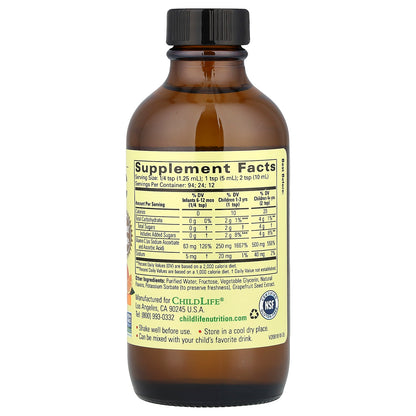 ChildLife Essentials Liquid Vitamin C Natural Orange 4 fl oz (118 ml)