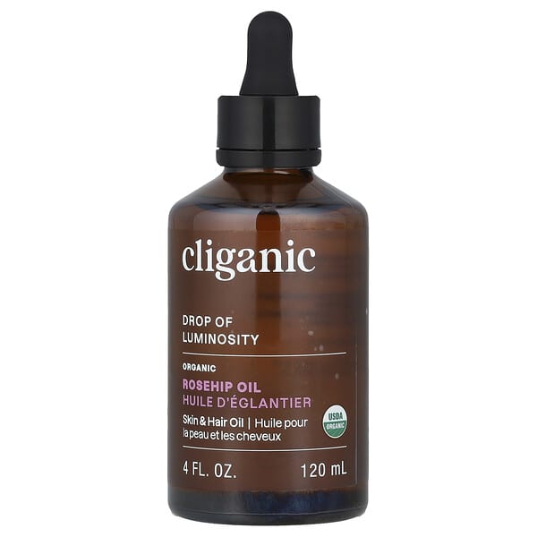 Cliganic Organic Rosehip Oil 4 fl oz (120 ml)