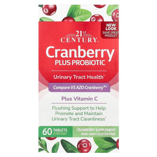21st Century Cranberry Plus Probiotic 60 Tablets