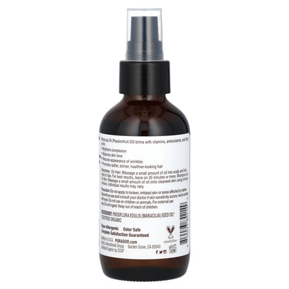 Pura D'or Organic Maracuja Oil 4 fl oz (118 ml)